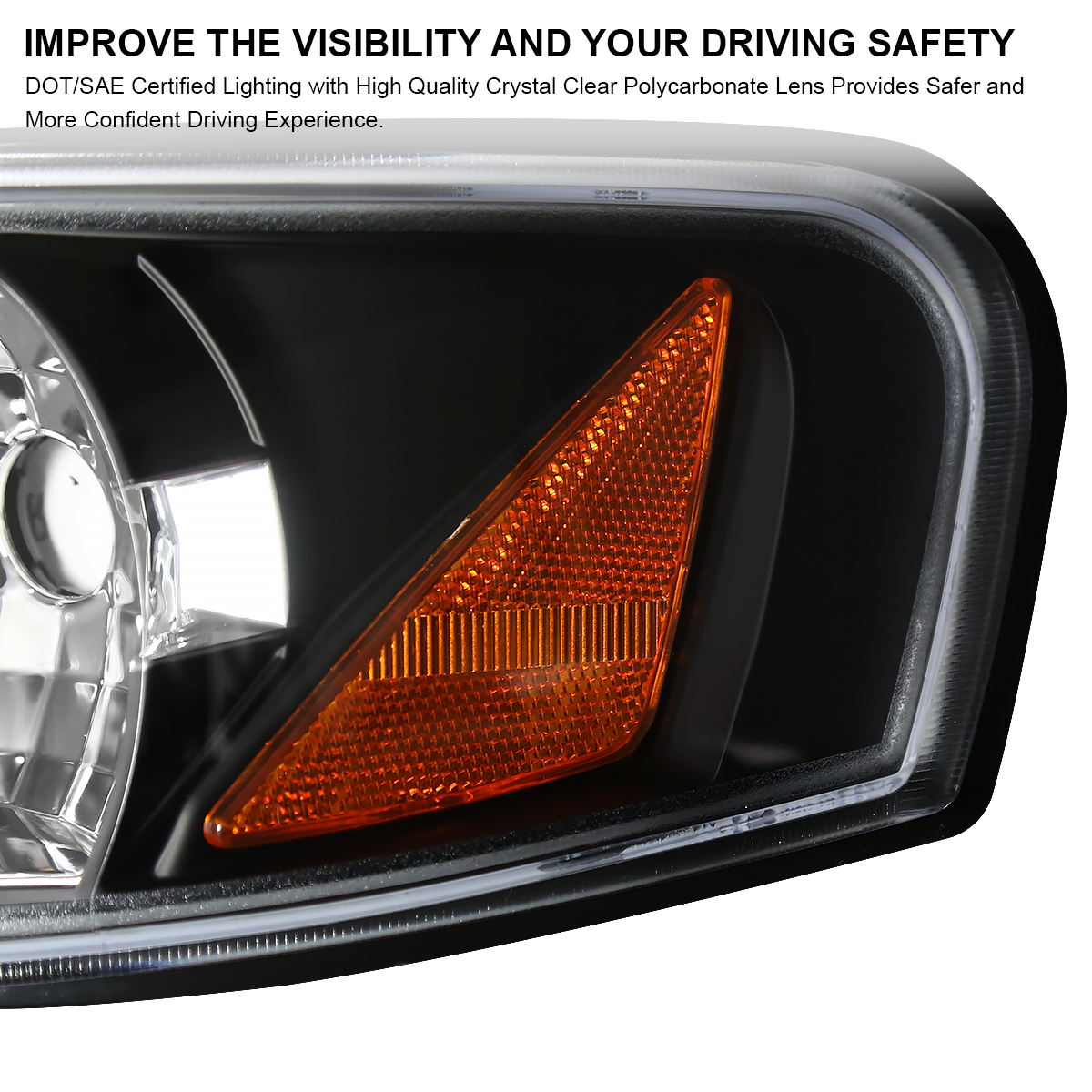 Black Fits 1995-1999 Sentra 200SX LED Halo Projector Headlights