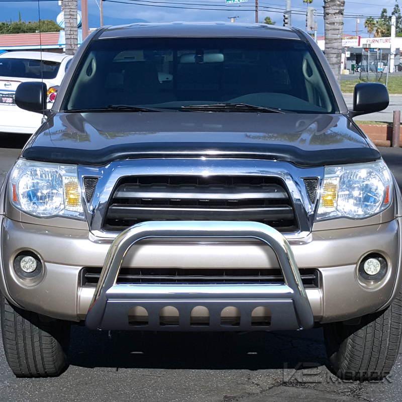 For 2005-2015 Toyota Tacoma Chrome Stainless Steel Grille Bumper Guard Bull Bar | eBay