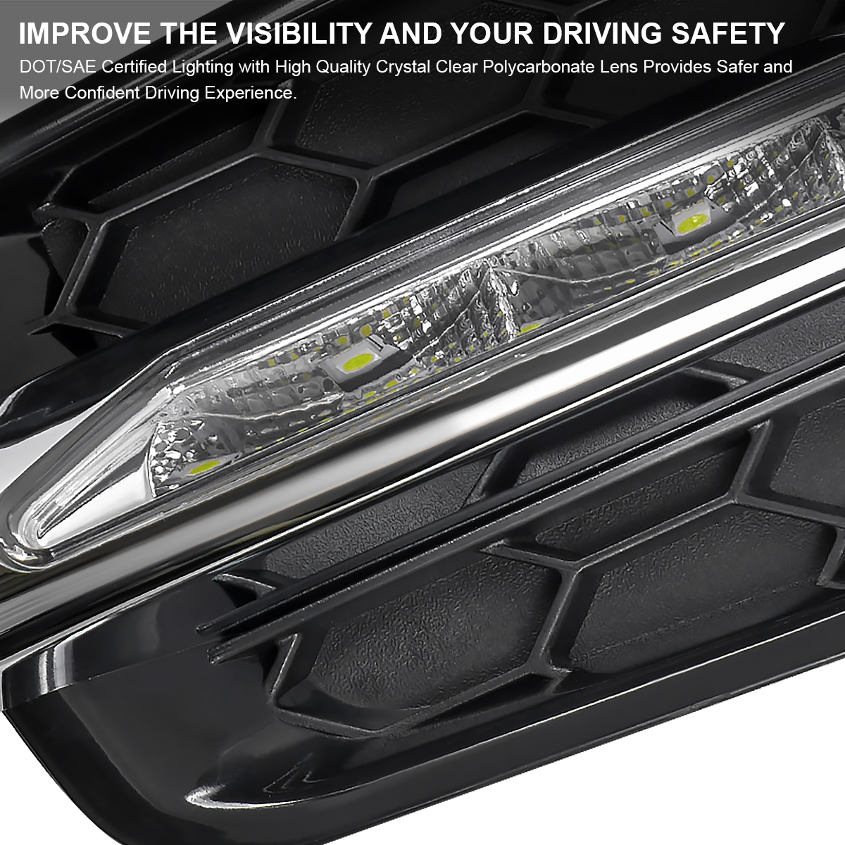 20112014 Chevy Cruze SMD LED Fog Lights Lamps Cover 6000K Pair eBay