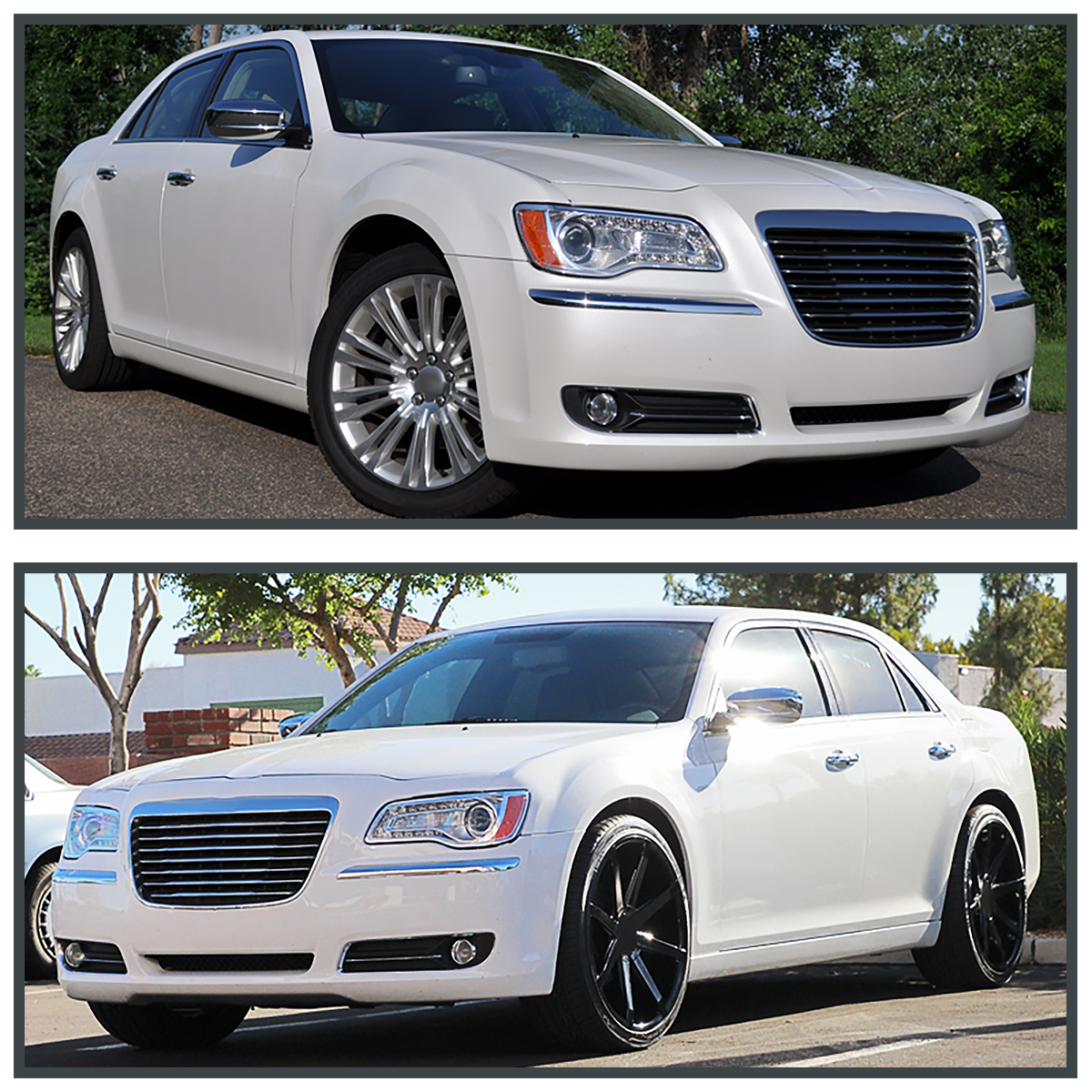 For 2011-2014 Chrysler 200 300 Dodge Avenger Projector Fog Lights Lamps