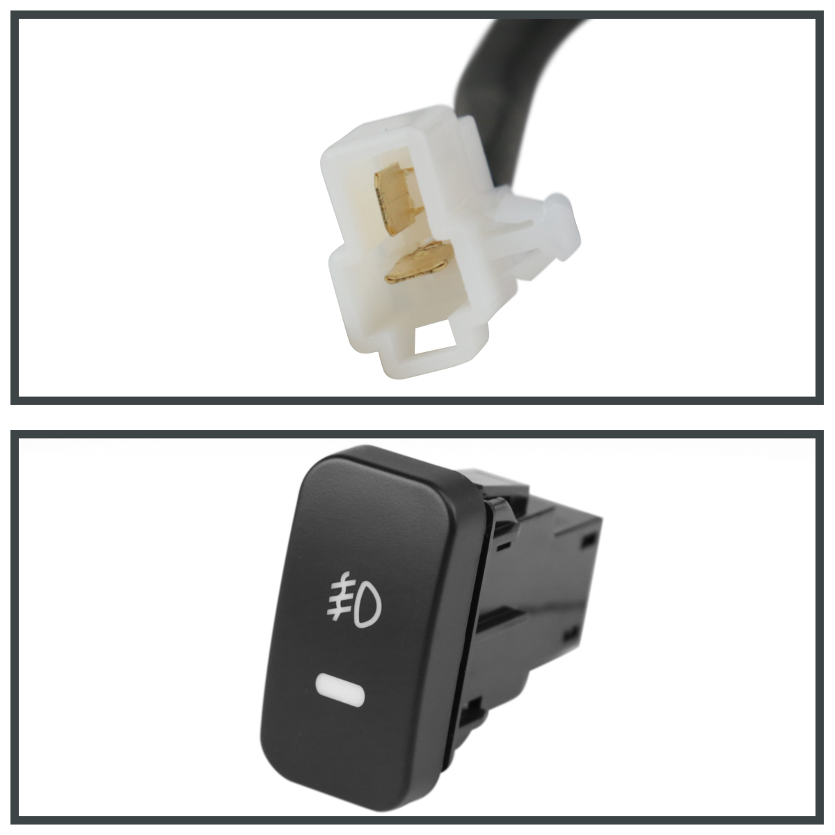 For 2003-2008 Honda Element Driving Bumper Fog Lights Pair Lamps+Switch