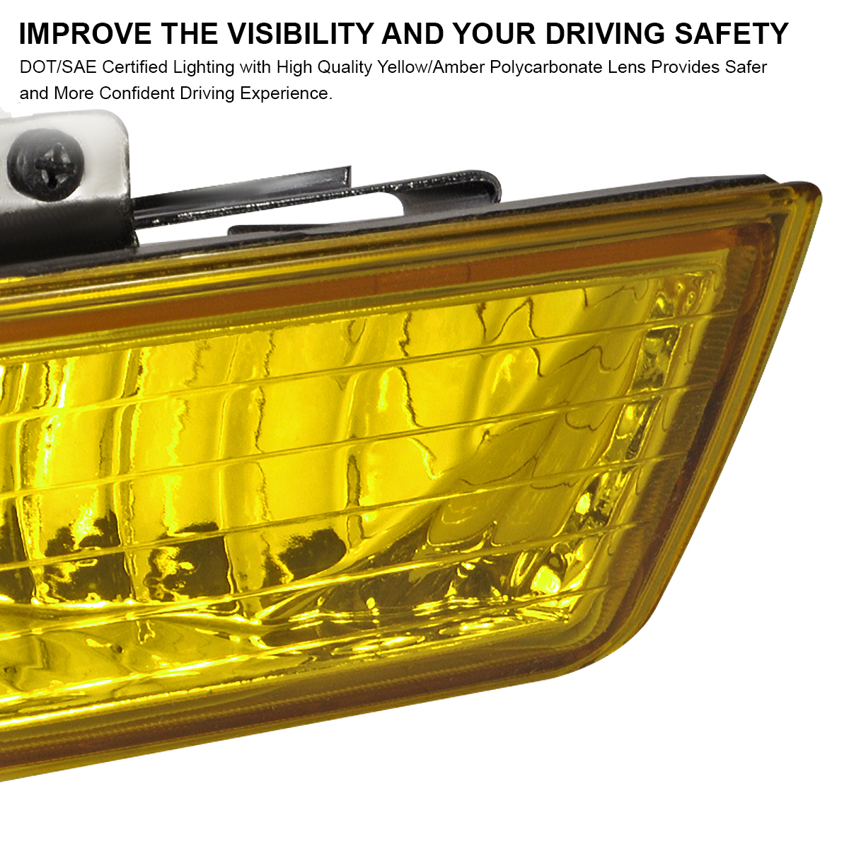 For 19972001 Honda Prelude JDM Yellow Fog Lights+Switch w/ Aluminum