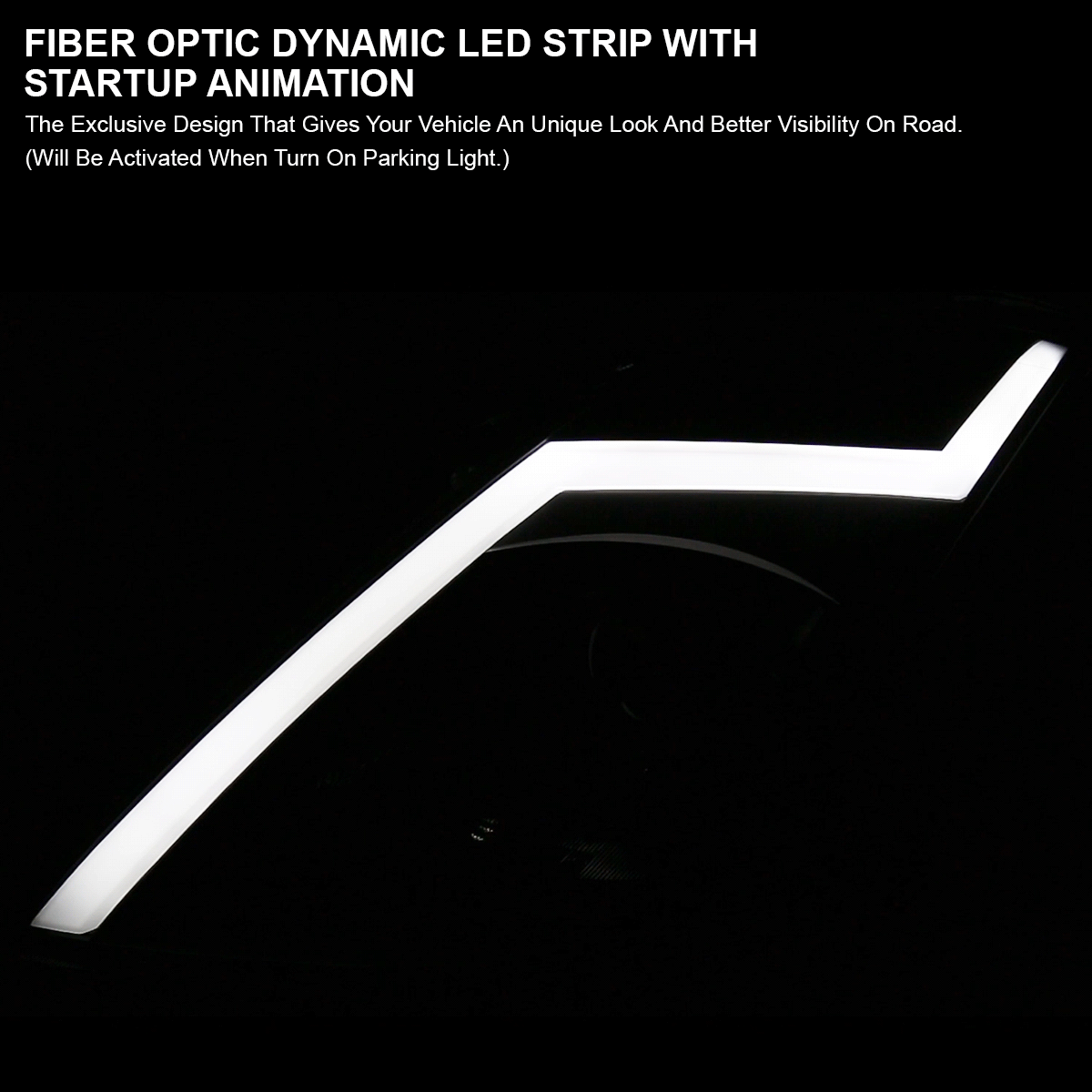 Black Fits 2003-2005 350Z Z33 Switchback LED Signal Projector