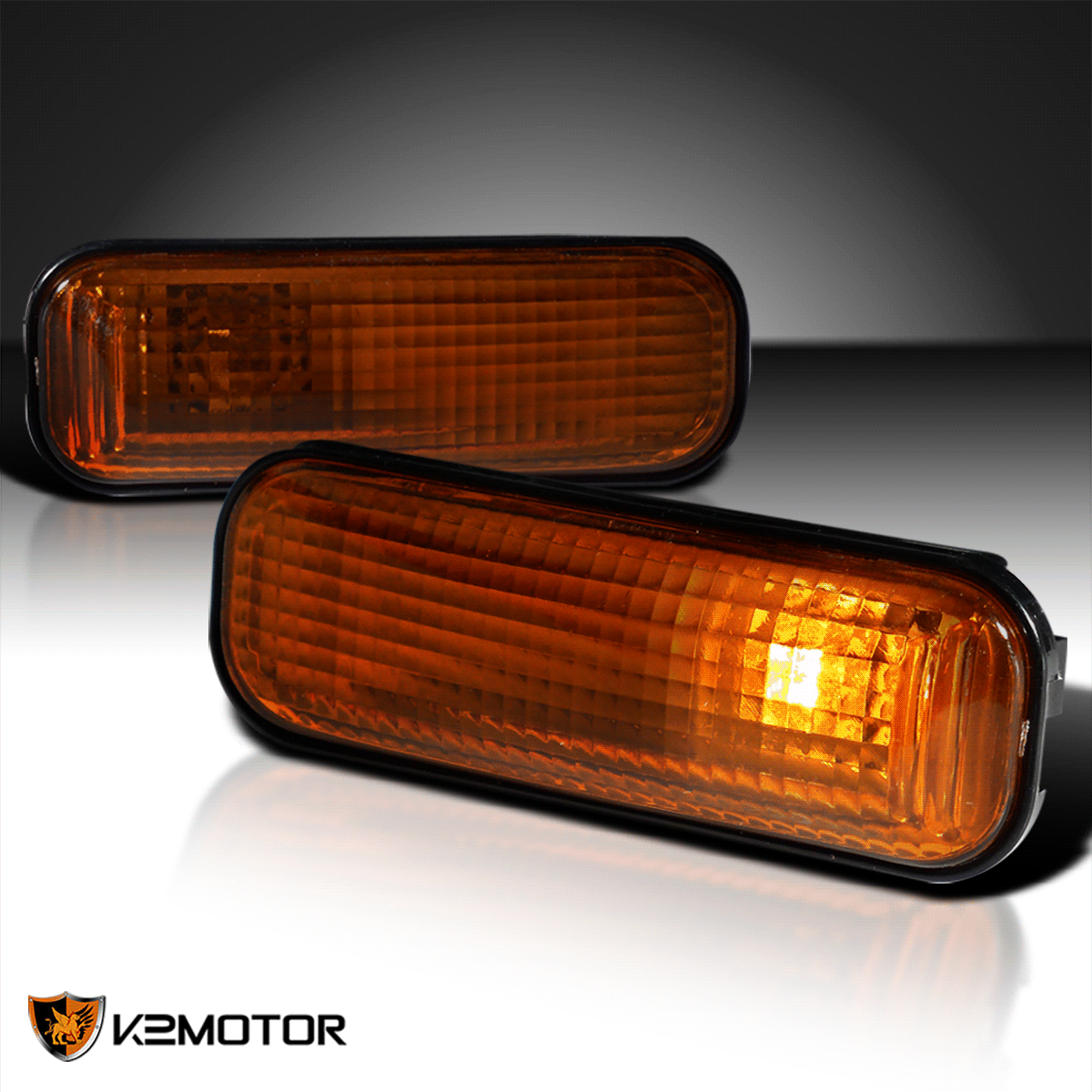 For 96-00 Honda Civic Dome Smoke Amber Fender Side Marker Turn Signal Lights