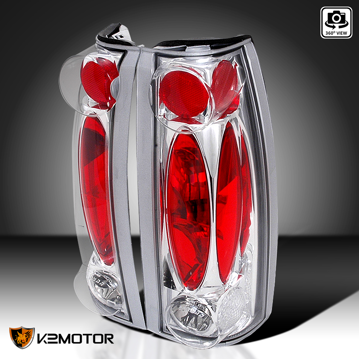 For 88-98 Chevy GMC C/K 1500 2500 Sierra Tahoe Silverado Tail Lights