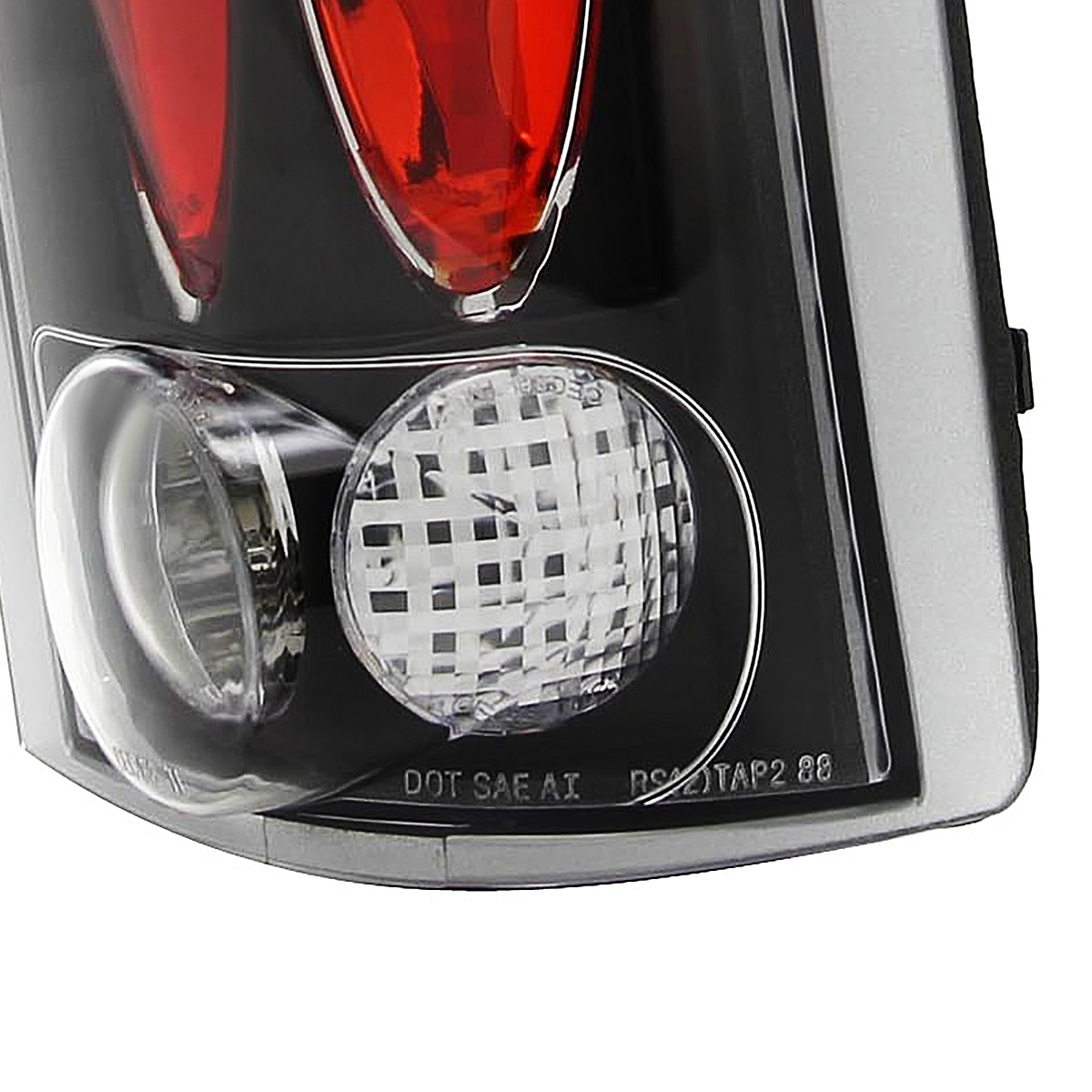 For 1988-1998 Chevy Silverado C10 C/K 1500 2500 Blazer Black Brake Tail