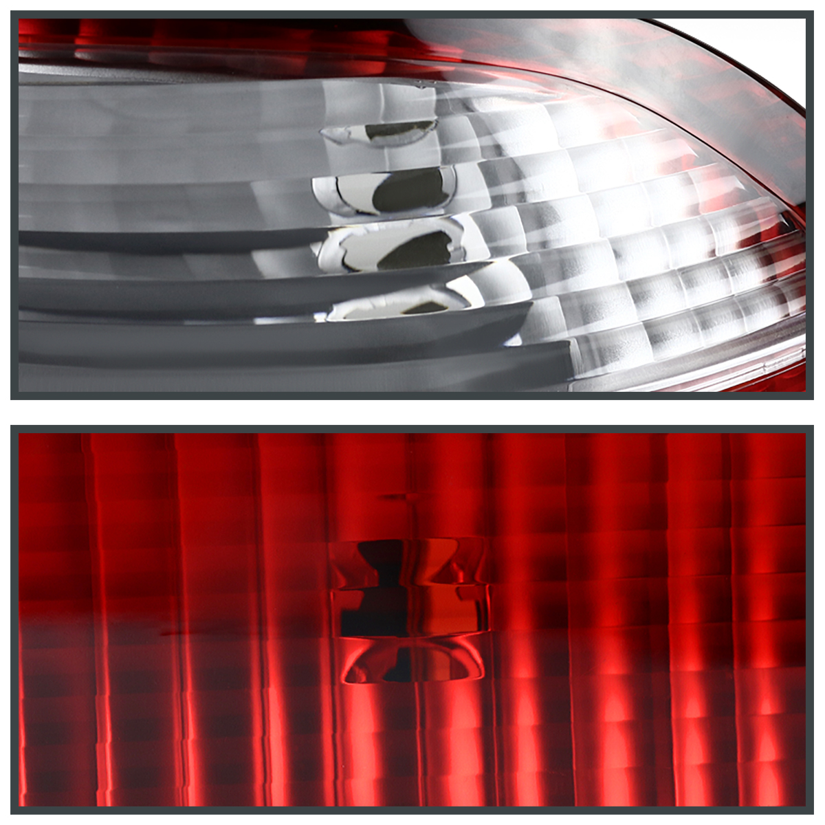 For 19992000 Honda Civic EK 4Dr Sedan Red/Clear Tail Lights Brake