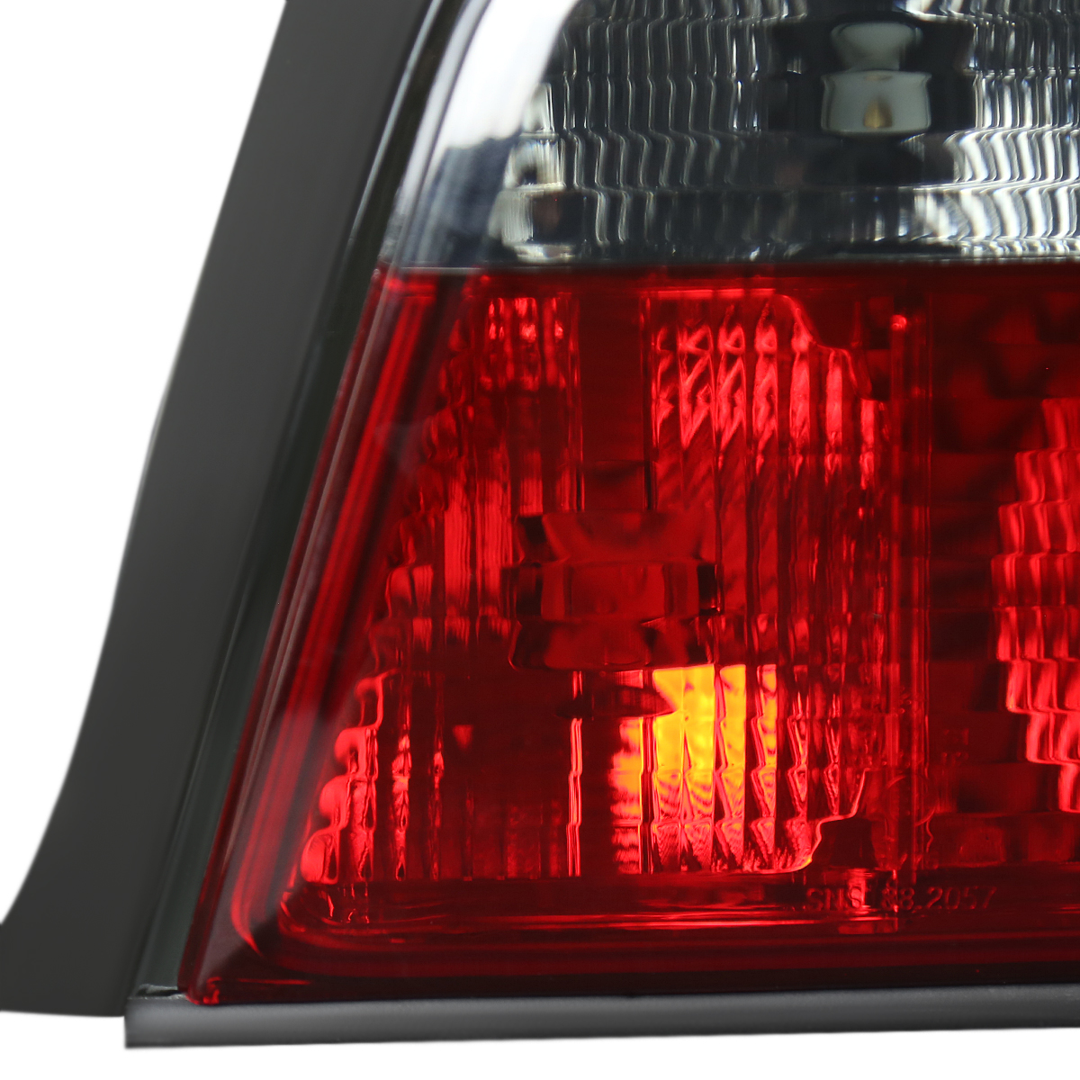 Fit 1992-1998 BMW E36 318i 325i 4Dr Sedan Red/Clear Tail Lights Brake Lamp 92-98
