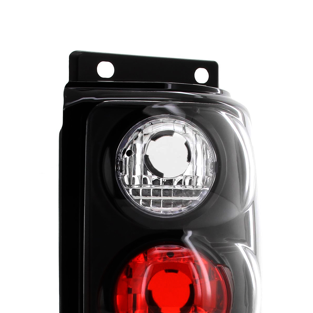 1995-1997 Ford Explorer SUV Black Replacement Tail Lights Rear Brake Lamps Pair