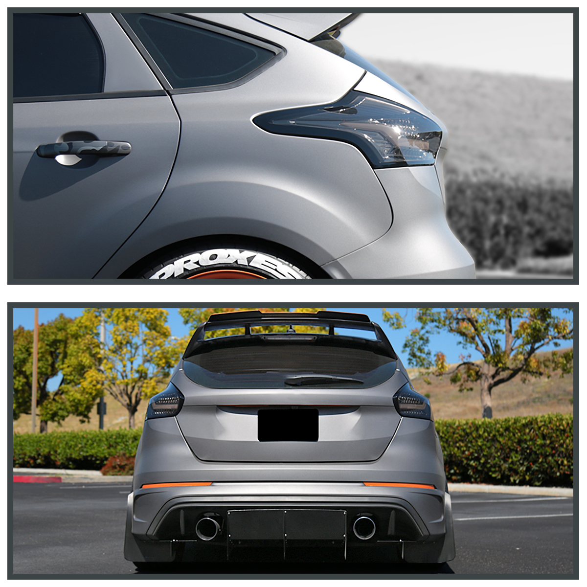 Fit 20152018 Ford Focus 5Dr Hatchback FULL LED Smoke Tail Lights Brake Lamps eBay