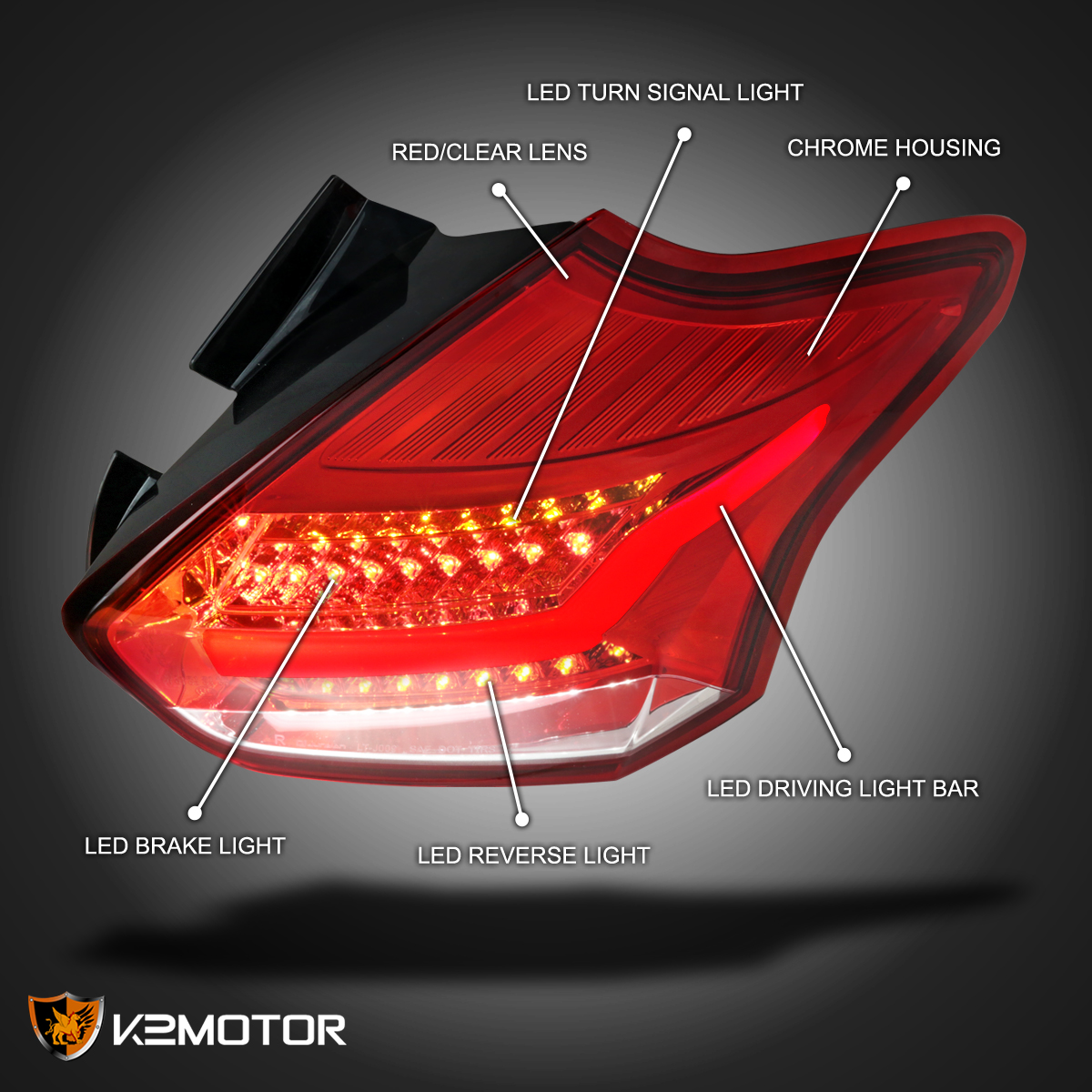 2018 Ford Focus Brake Light Bulb