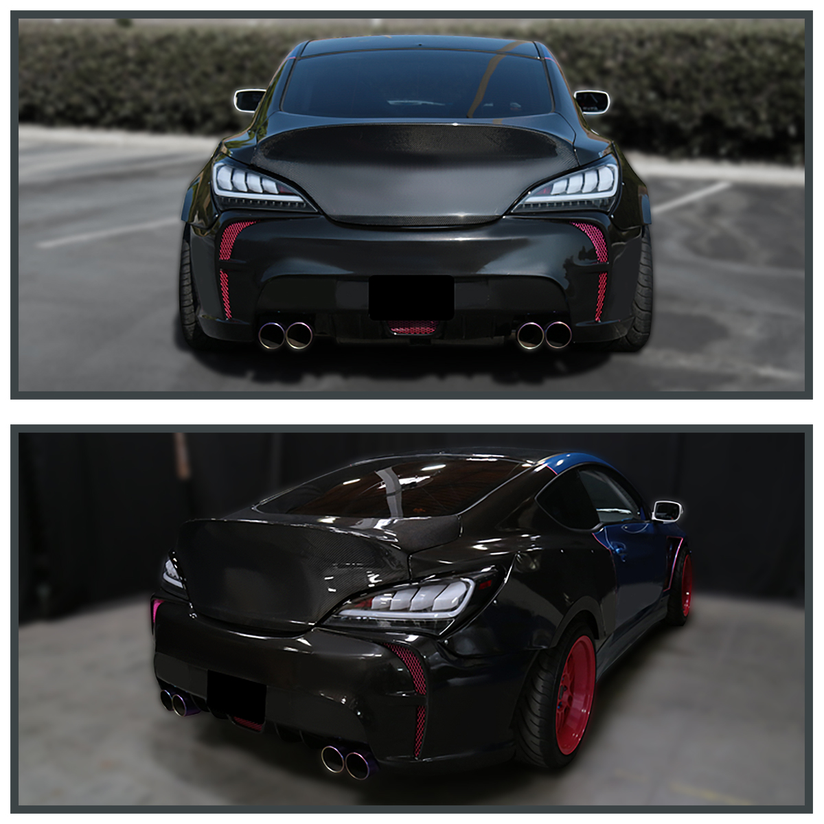 For 20102016 Hyundai Genesis Coupe Black LED Sequential Signal Tail