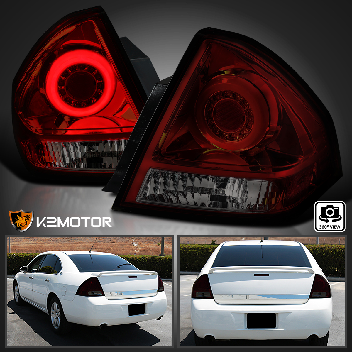 Parts & Accessories Red 20062013 Chevy Impala Halo LED Running Lights