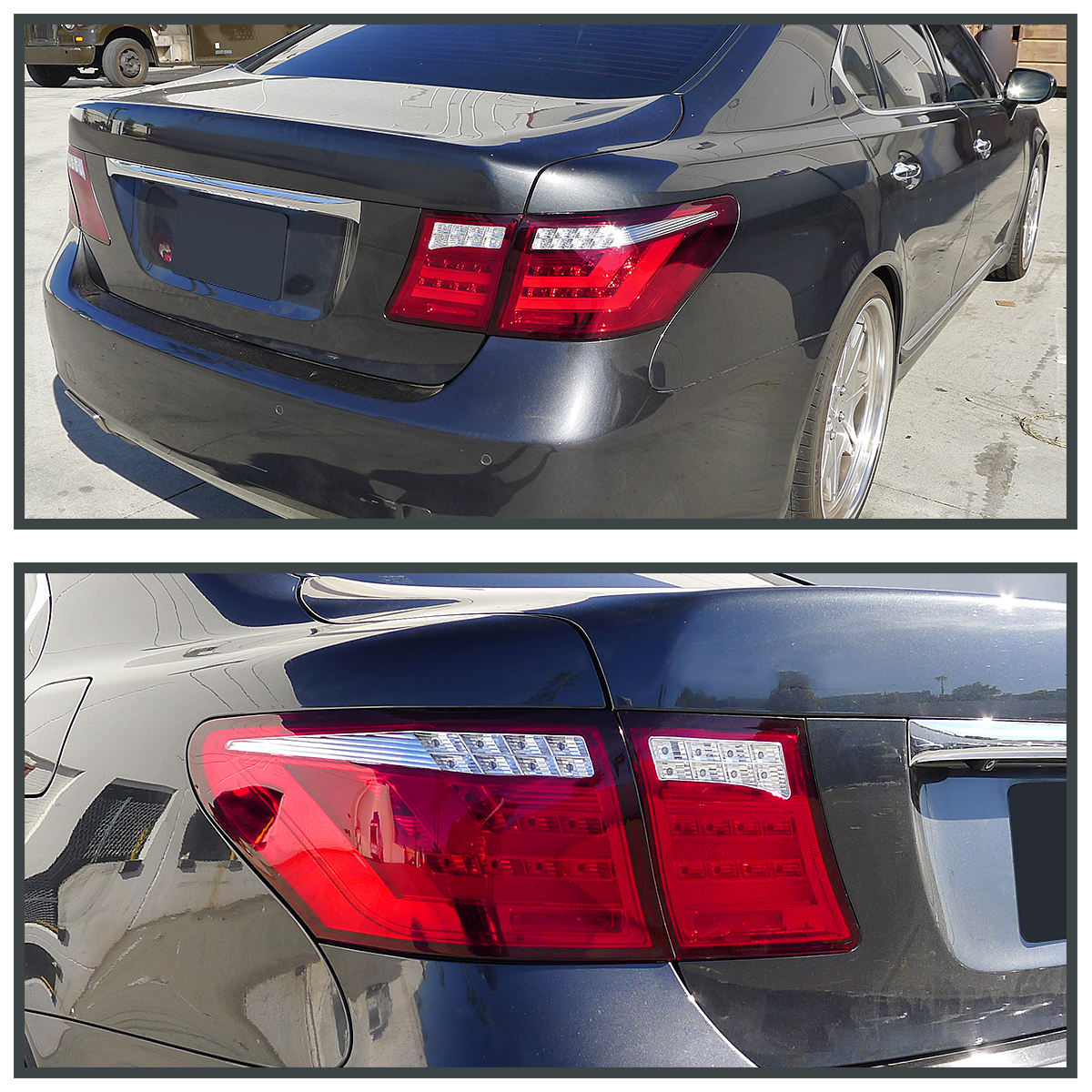 Fits 2007-2009 Lexus LS460 Full LED Tail Lights Brake Reverse+