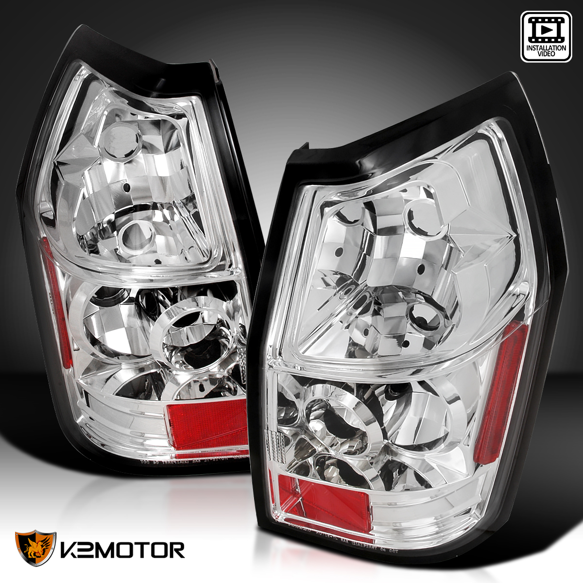 For 2005 2006 2007 2008 Dodge Magnum Chrome Tail light Covers