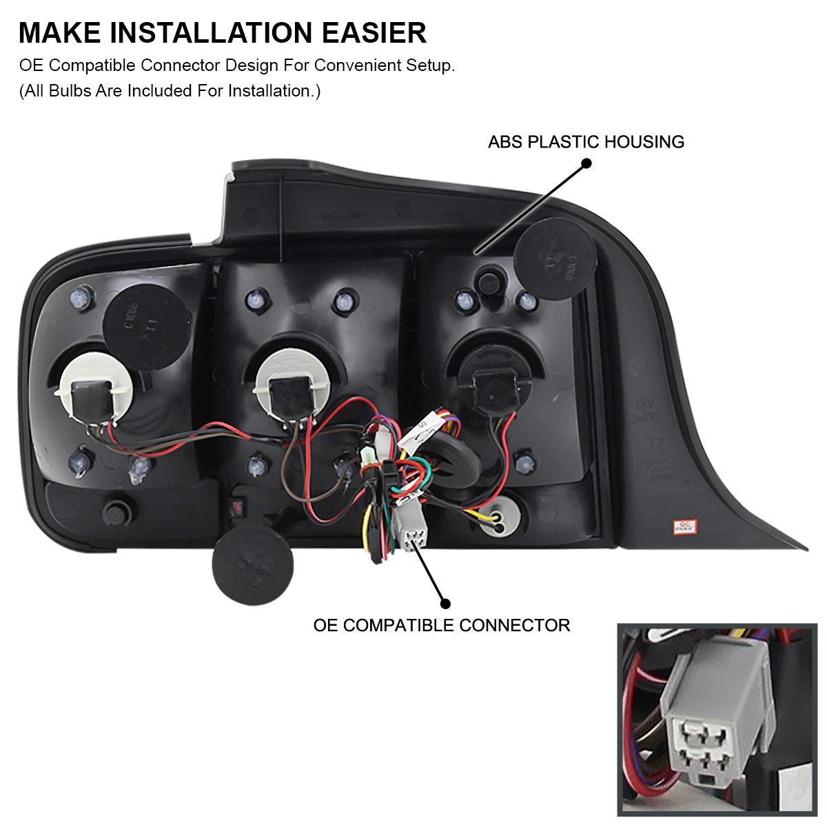 Fits 20052009 Ford Mustang Sequential Turn Signal Tail Lights Brake