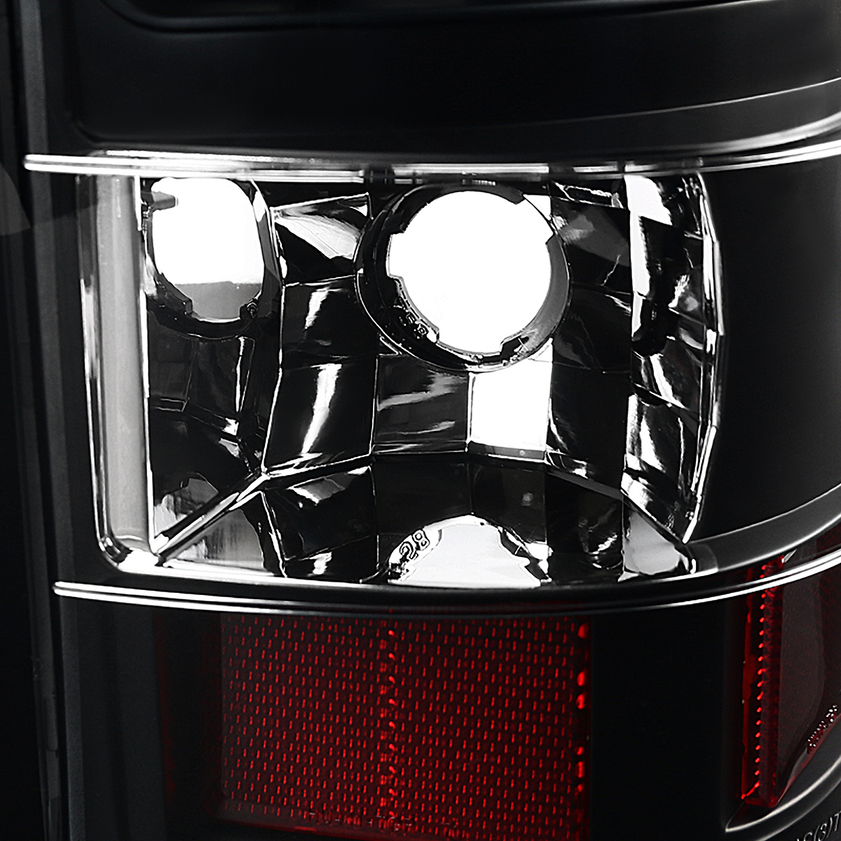 Maxcomotors Black/Smoke Tail Light Assembly – For Chevy Silverado 1500/2500 2003-2006 (Pair)