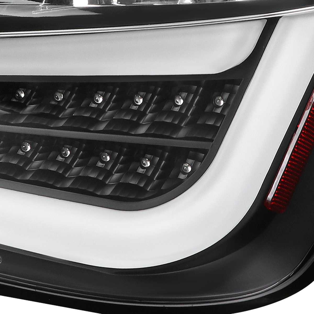 Black Fits 2011-2013 Scion tC LED Tube Tail Lights Brake Lamps