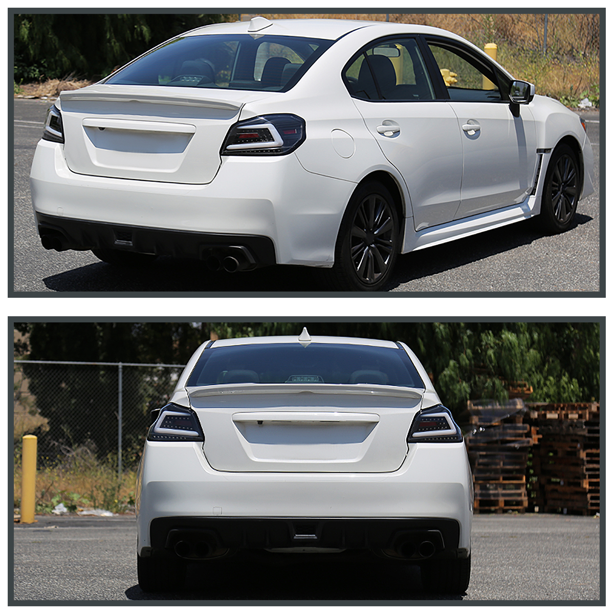 For 20152019 Subaru WRX/WRX STI Black LED Sequential Bar Tail Lights