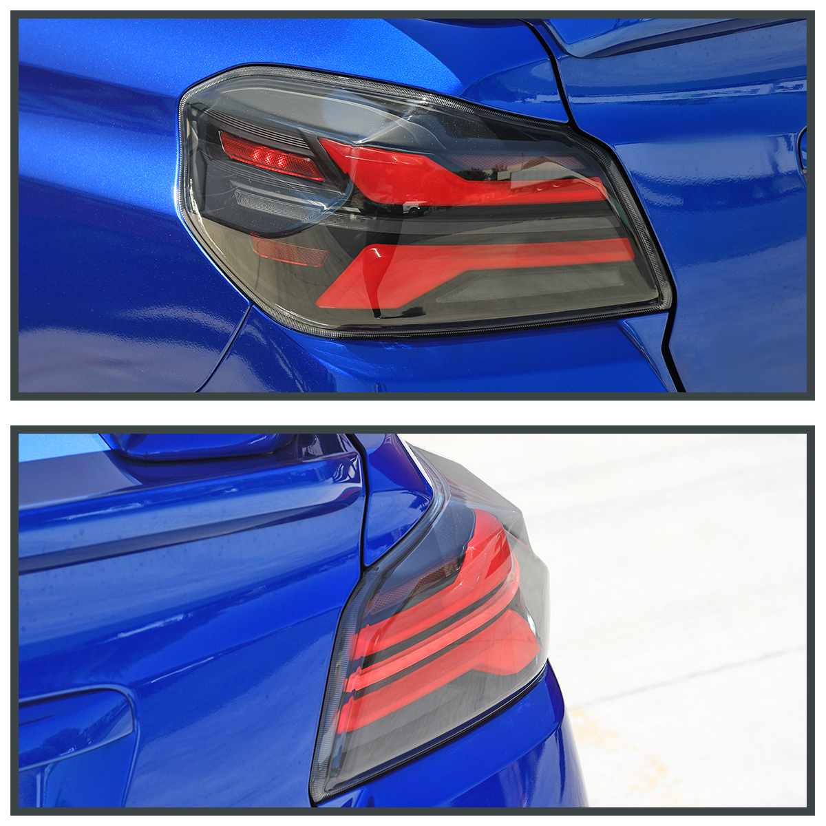 Fits 2015-2021 Subaru WRX STI Black LED Tail Lights Sequential