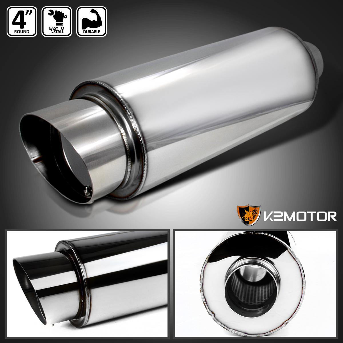 4-034-2-5-034-Inlet-Slant-Tip-Round-Chrome-Stainless-Steel-N1-Exhaust-Muffler