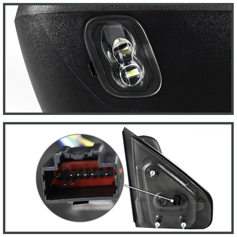 ACANII - For 2007-2014 Ford F150 Pickup w/Power Heat LED Signal Puddle Lamp ACANII - For 2007-2014 Ford F150 Pickup w/Power Heat LED Signal Puddle Lamp