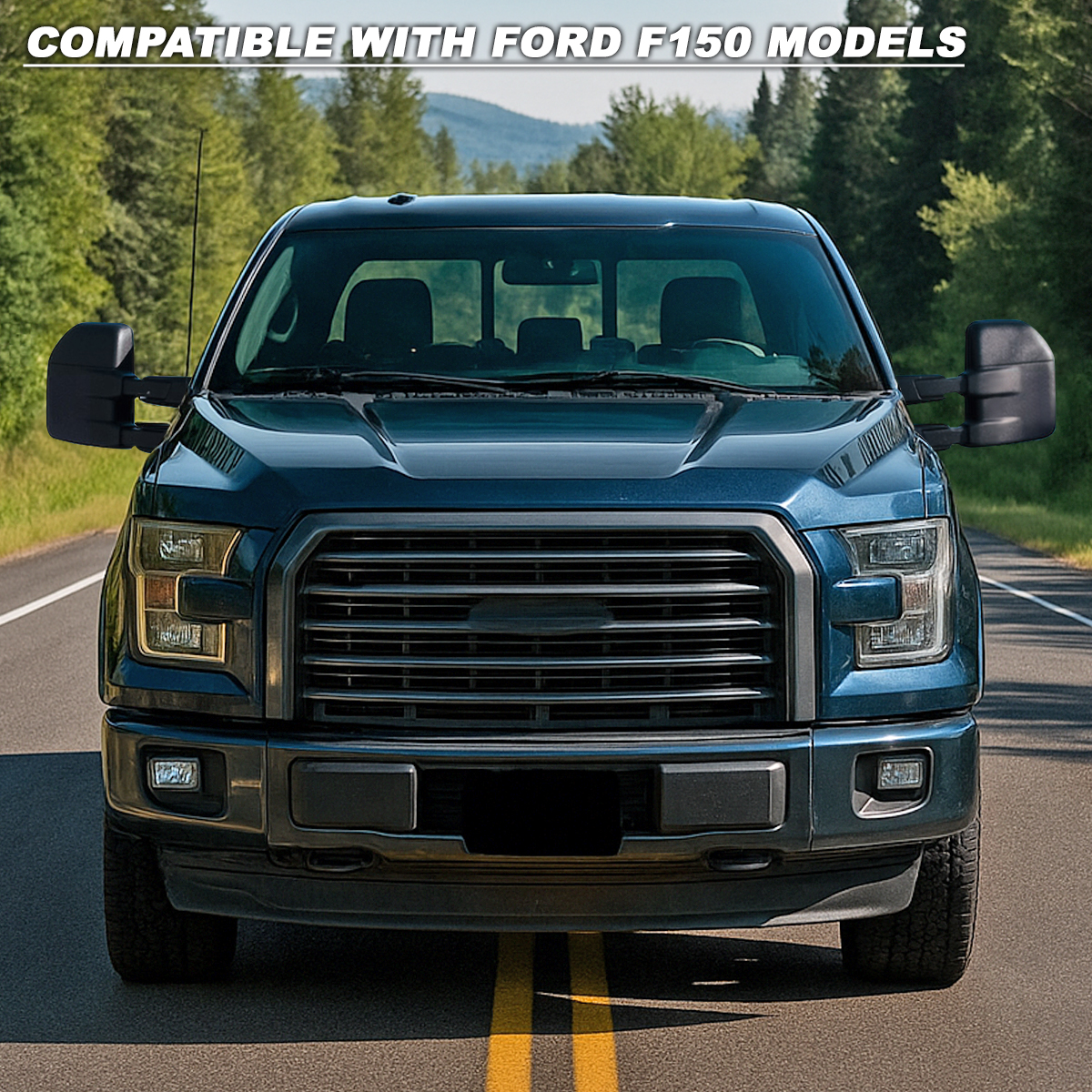 Fits 20152018 Ford F150 Pickup Manual Extendable Tow Towing Mirrors