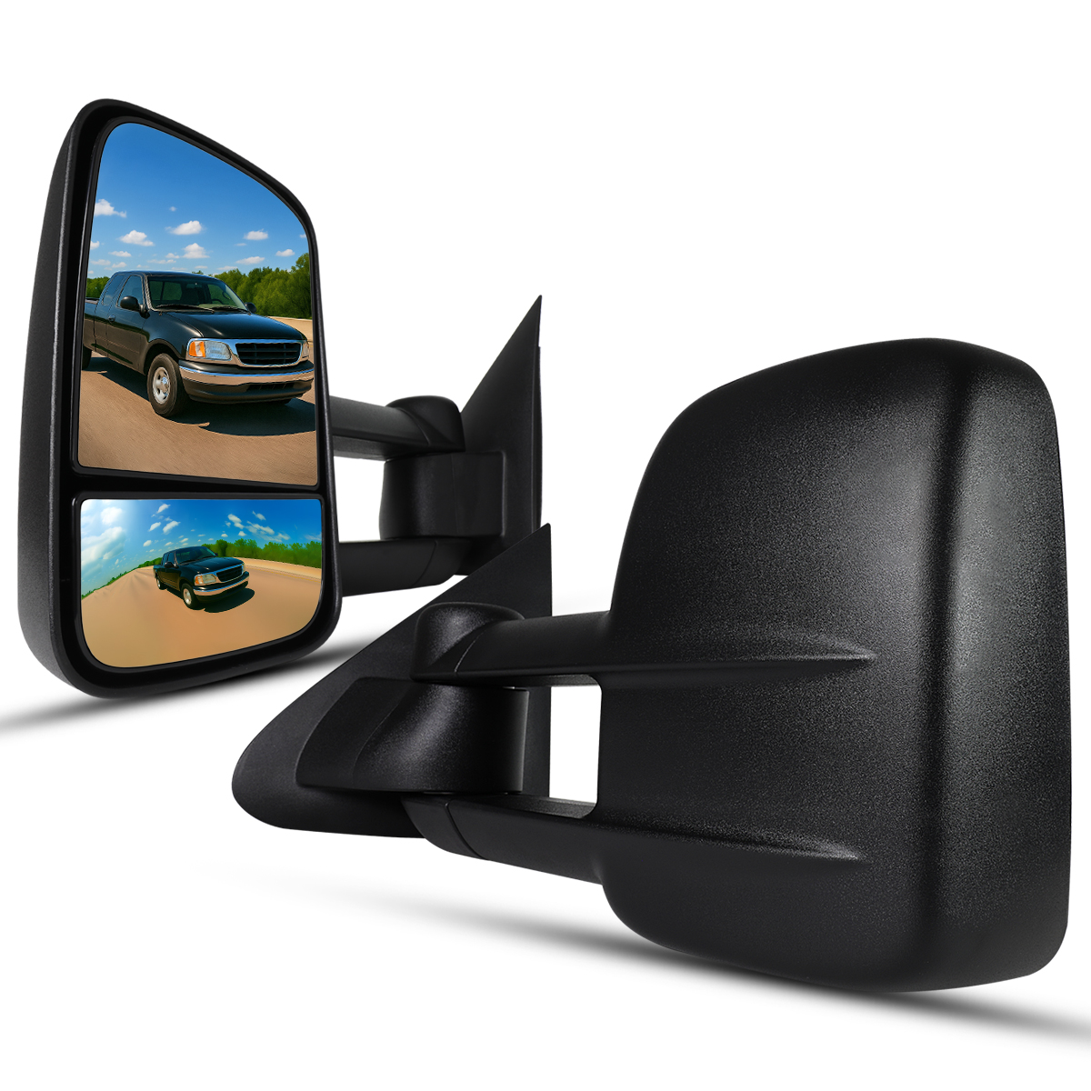 Rétroviseur électrique Réglable Pour Ford F150/F250 1997-2004 - Paire Noire, Neuf
