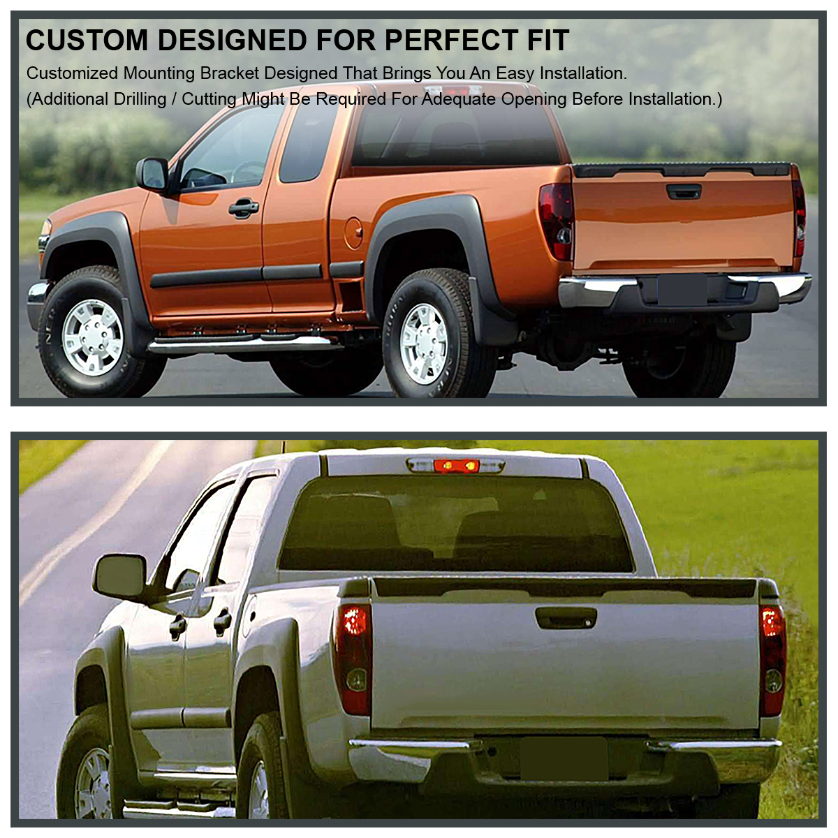 For 20042012 Chevy Colorado GMC Canyon Tailgate Molding Cap Protector