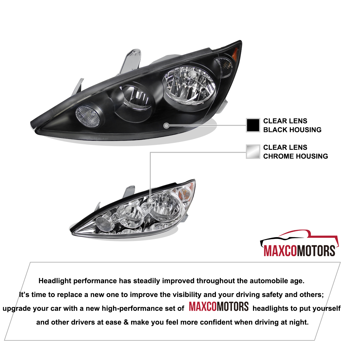 2005-2006 Toyota Camry Headlight Assembly - Eagle Eyes TY783-B101L