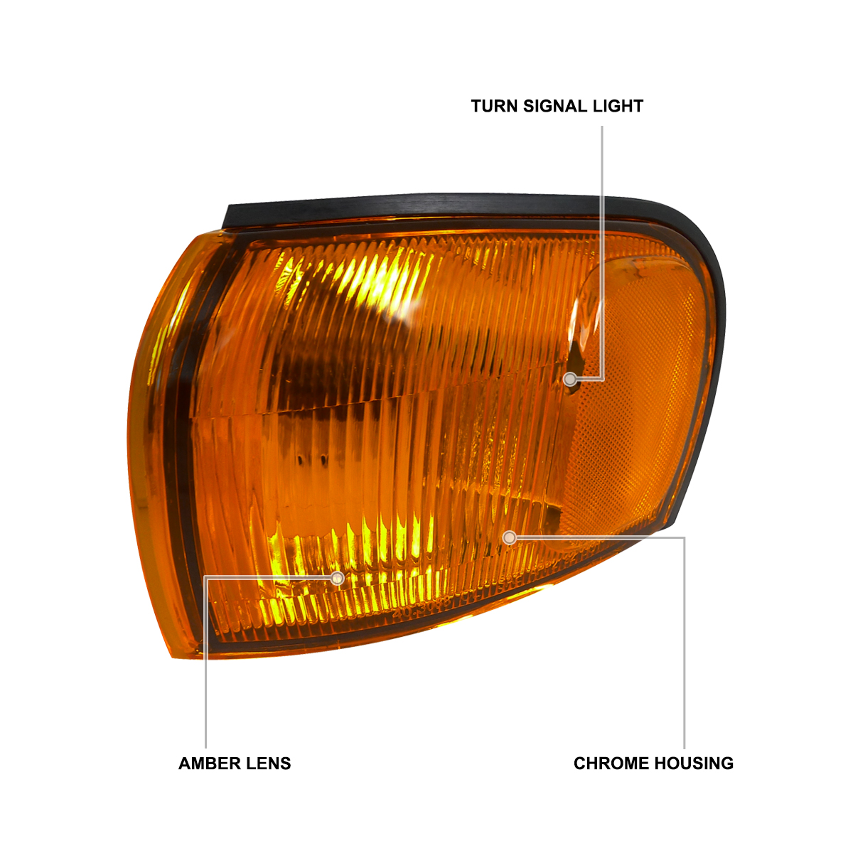 Corner Lights Fits 1995-2001 Subaru Impreza Amber Signal