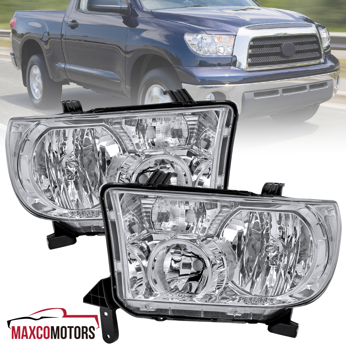 2005 Toyota Sequoia Headlights LED Halo Projector Headlights For 2007-2013 Toyota Tundra & 2008-2017 Sequoia | Pair 2010 Toyota Tundra Headlights - Foto 4