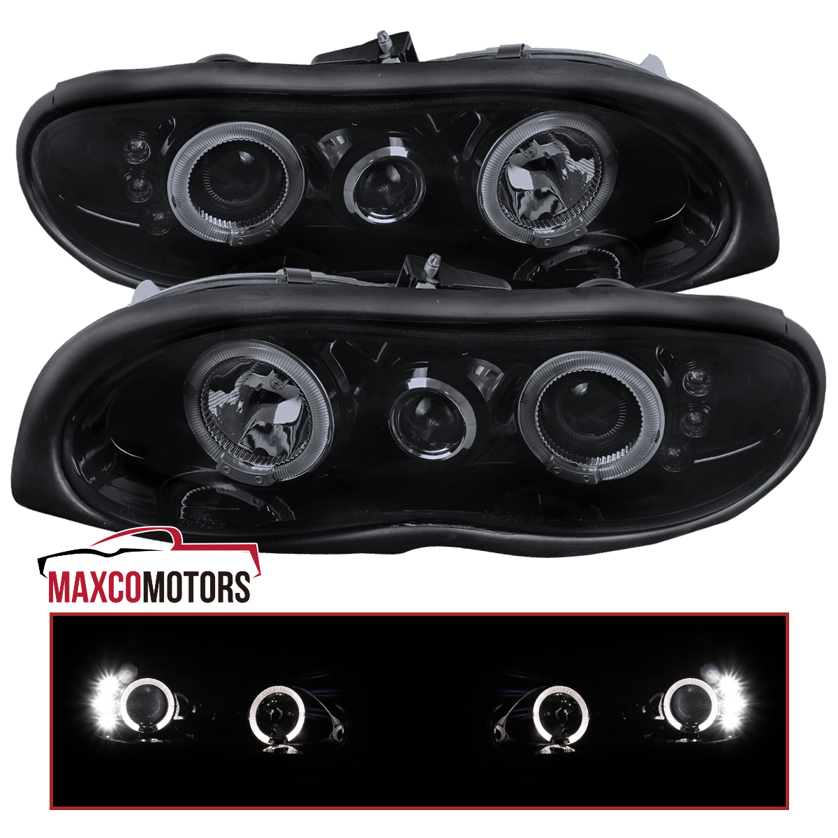 Smoke Projector Headlights Fits 1998-2002 Chevy Camaro LED