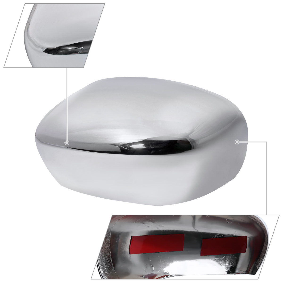 Chrome Mirror Cover For 2005-2010 Chrysler 300 / 300C, 2005-2008 Dodge Magnum, 2006-2010 Charger