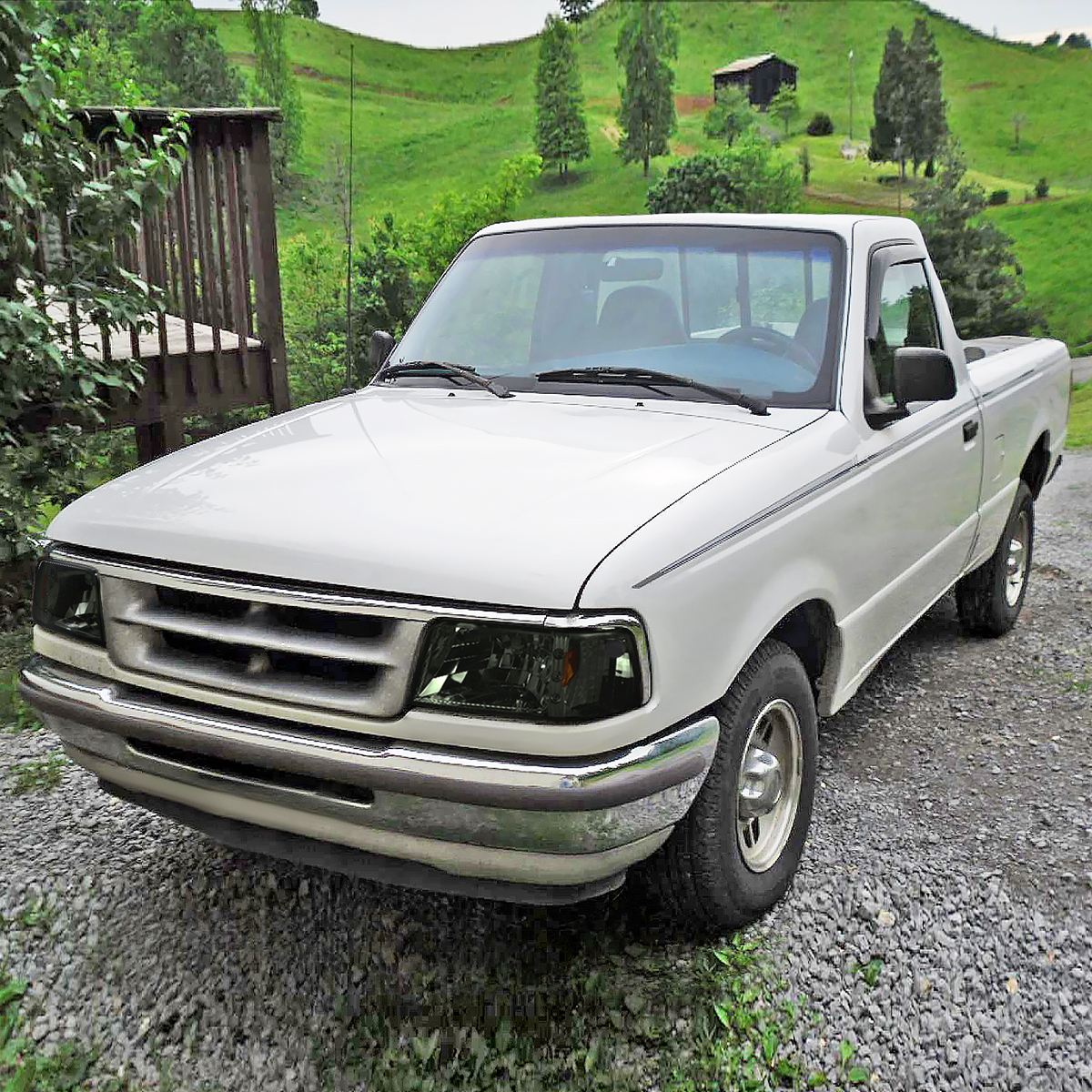 2-in-1 LED Headlights W/ Corner Signal Lamps For 1993-1997 Ford Ranger