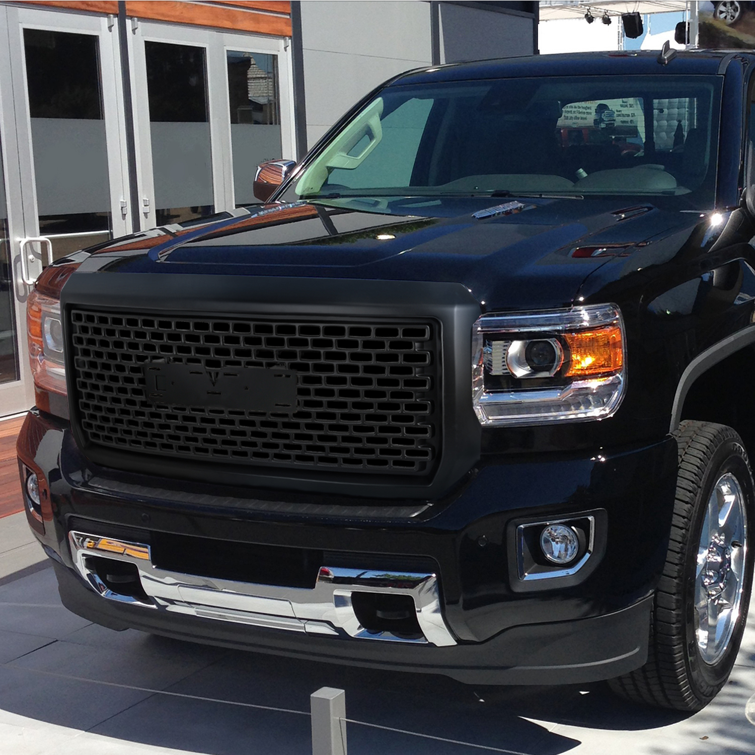 For 20142015 Gmc Sierra 1500 1500Hd Abs Grille Front Hood Grill Matte