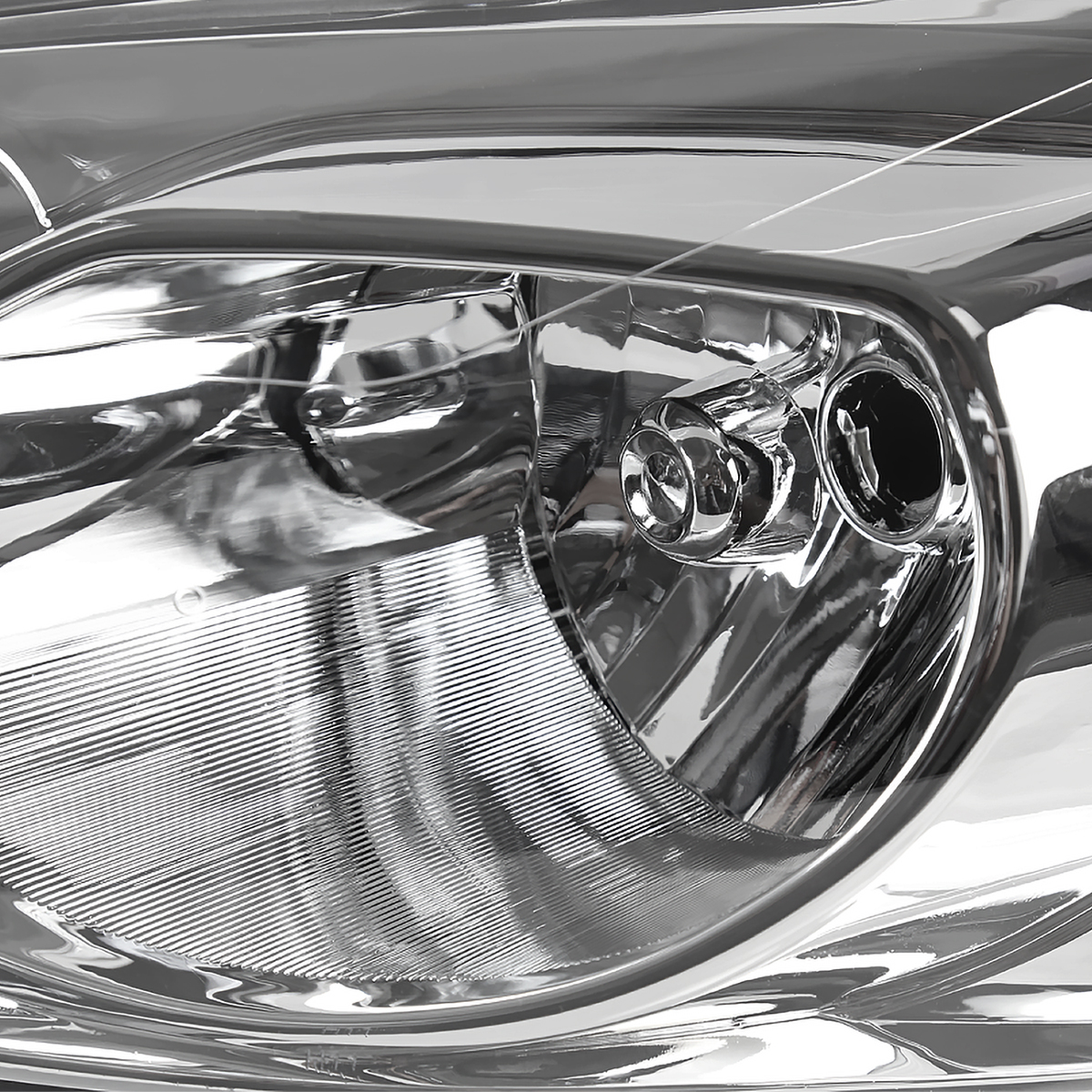 Pair Headlights For Chevy Impala 2006-2013 & Monte Carlo 06-07 | Chrome Housing, Clear Lens