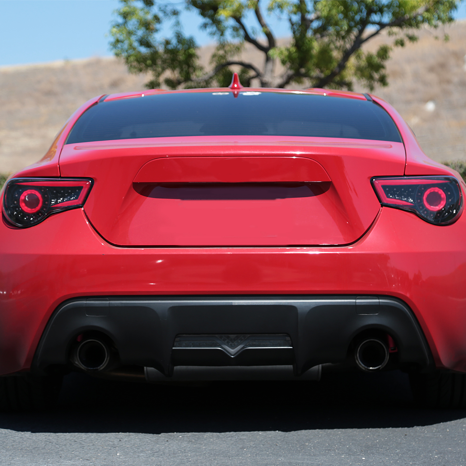 Jet Black Fits 2013-2016 Subaru Brz Scion Frs Full Led Tail Lights Brake Lamps - Picture 2 of 8