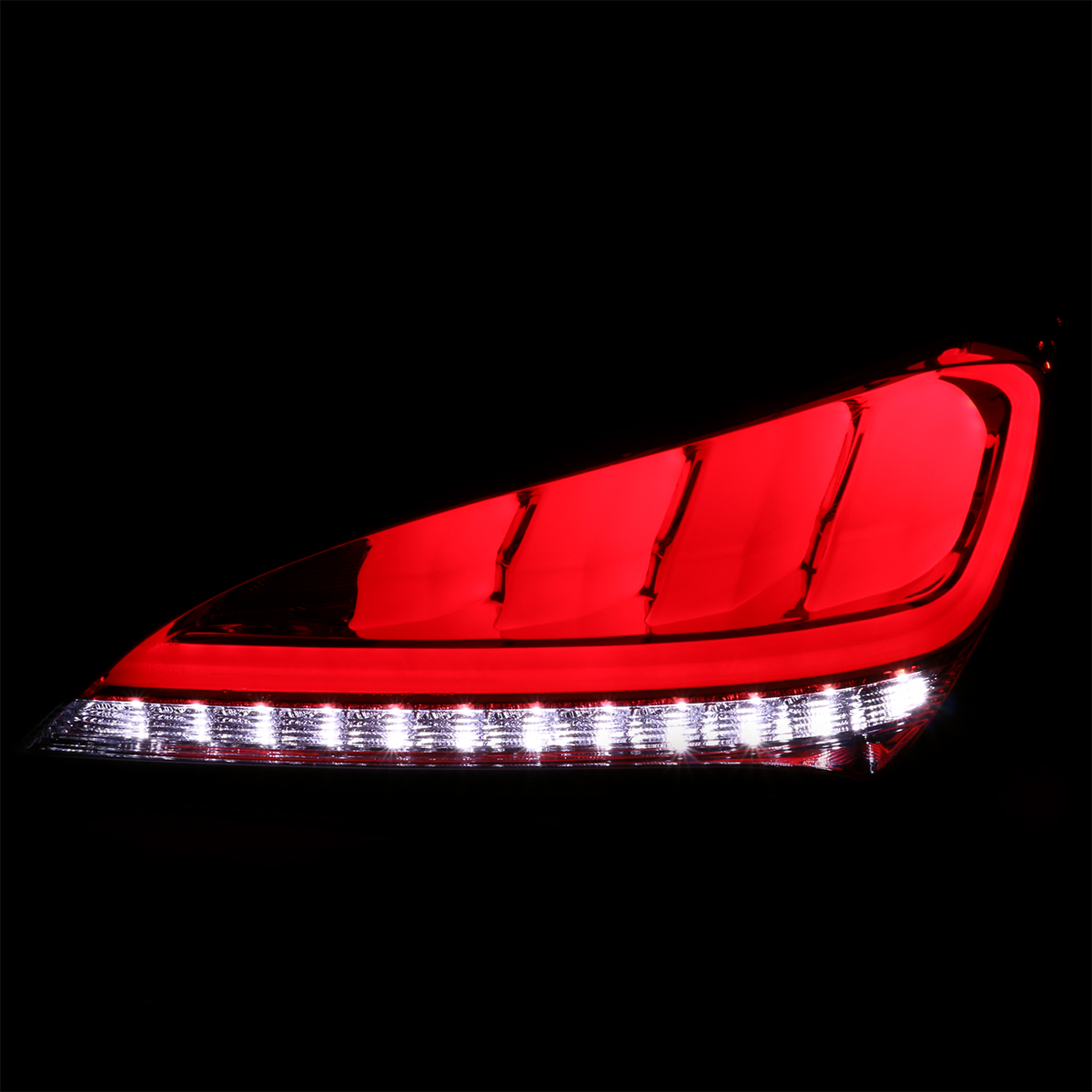 Red/Smoke Fits 2010-2016 Hyundai Genesis Coupe 2Dr Led Tail Lights Sequential - Picture 6 of 8