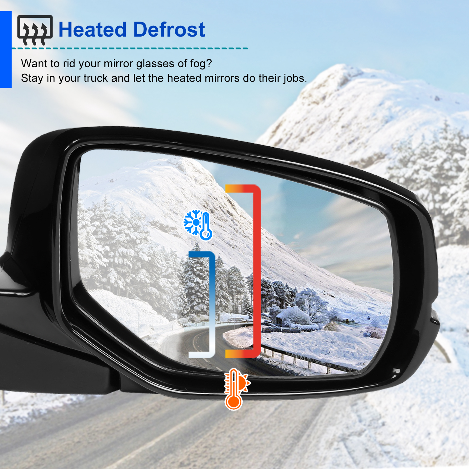 Right Side Fits 2013-2017 Honda Accord 7-Pin Power Heated+Led Signal View Mirror - Picture 8 of 8