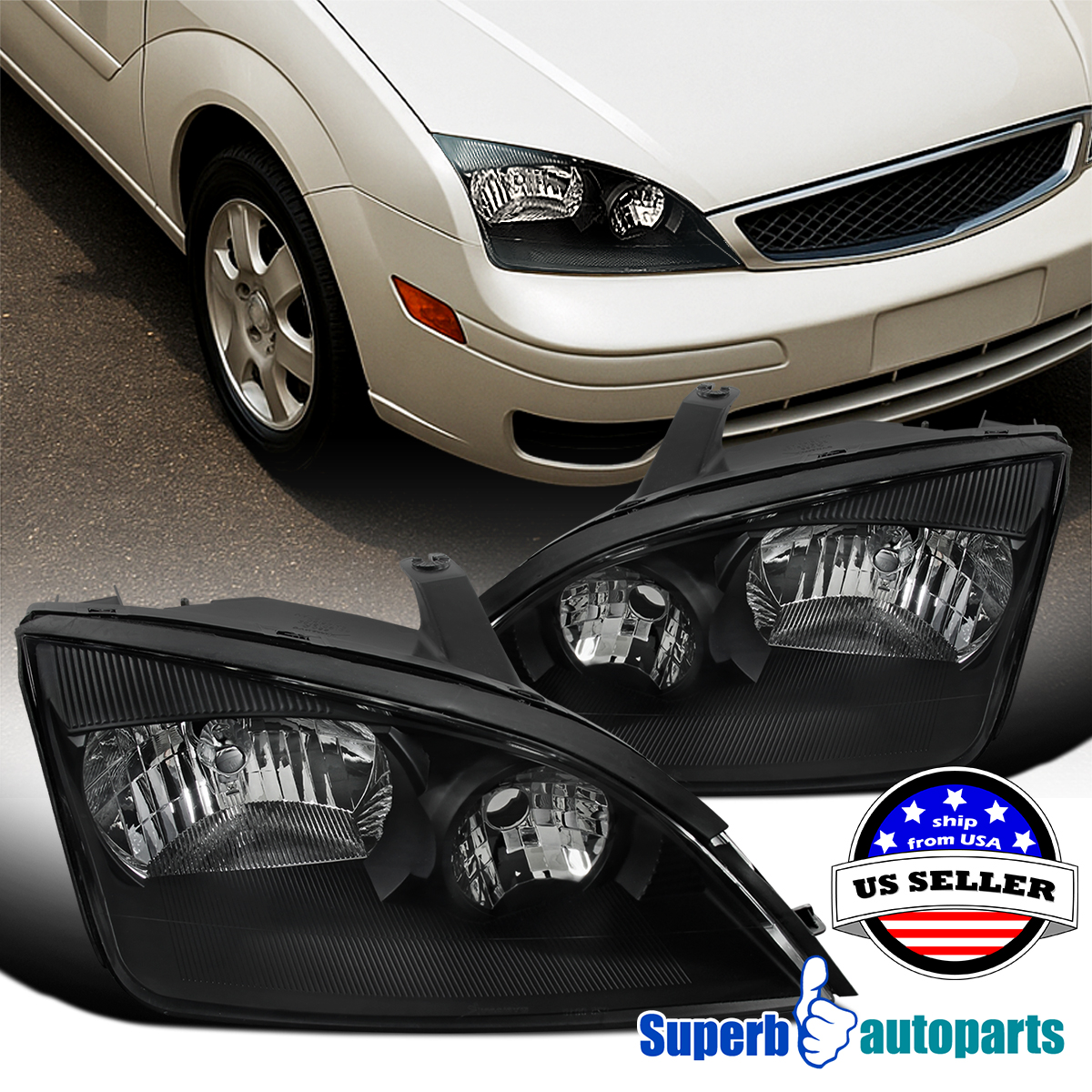 Ford Focus Zx3 >> Details About For 2005 2007 Ford Focus Zx3 Zx4 Zx5 Headlights Black Lamps Left Right Ford Focus Zx3 >> Details About For 2005 2007 Ford Focus Zx3 Zx4 Zx5 Headlights Black Lamps Left Right