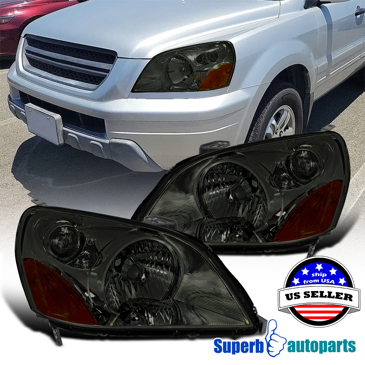 Headlights for 2005 Honda Pilot for sale