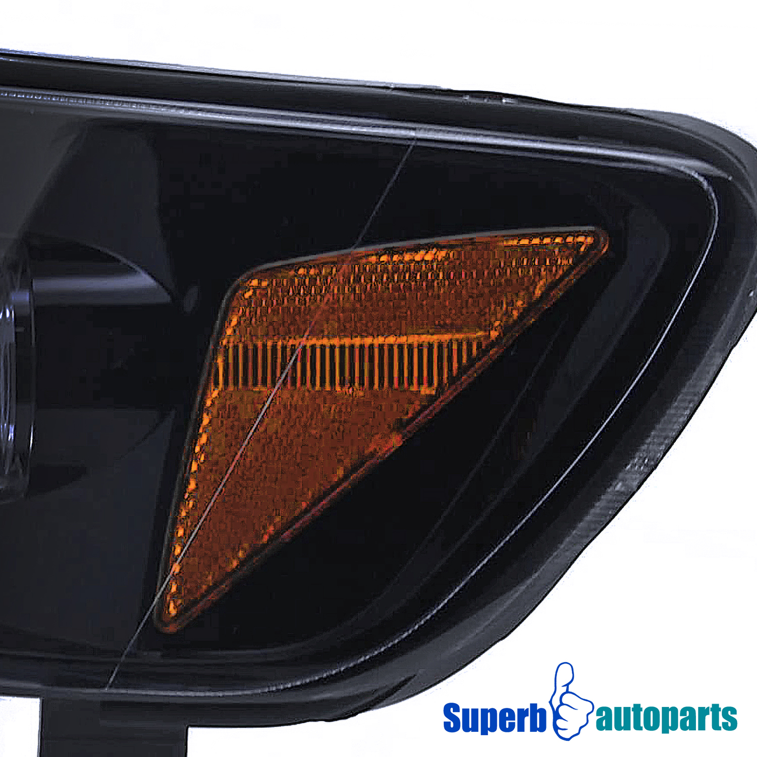 Superbautoparts Projector Headlights For 1998-2002 Honda Accord With LED Bar & Halo Rings
