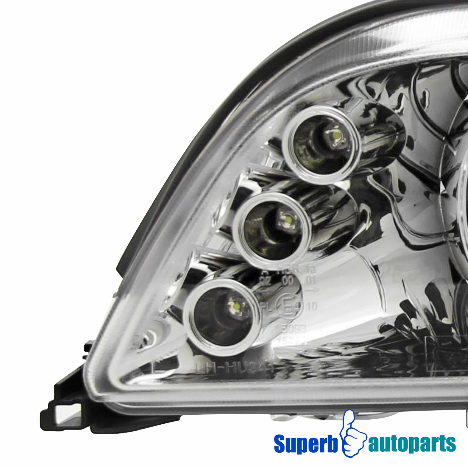 For 1996-2003 BMW E39 528i 540i Dual LED Halo Projector Headlight