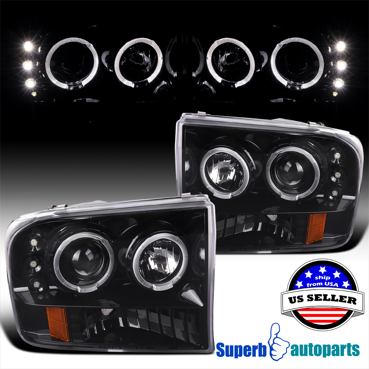 99 F350 Headlights >> Details About For 99 04 Ford F250 F350 Super Duty Shiny Black Led Halo Projector Headlights 99 F350 Headlights >> Details About For 99 04 Ford F250 F350 Super Duty Shiny Black Led Halo Projector Headlights
