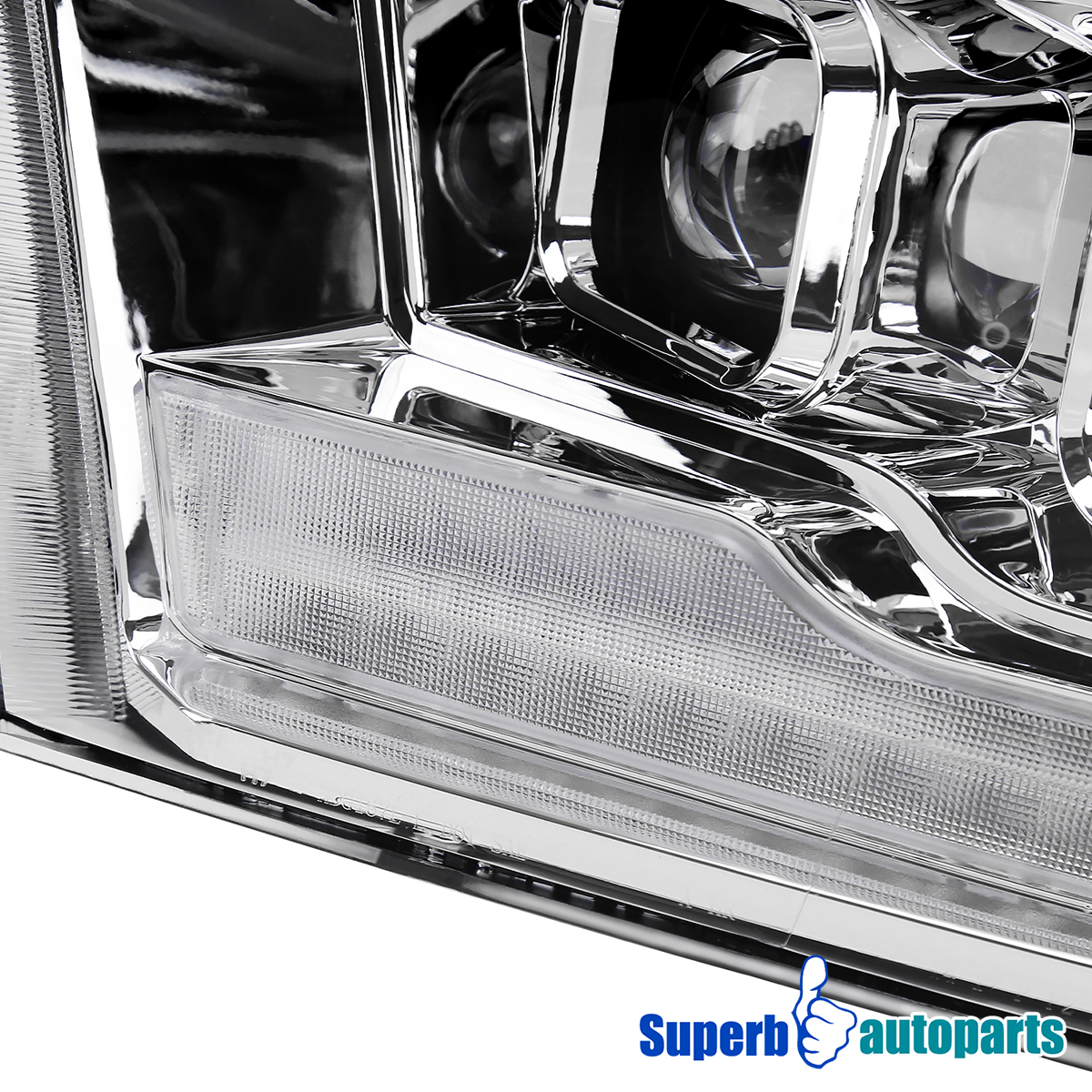 Fits 2009-2018 Ram 1500 2500 Projector Headlights Sequential Dynamic LED Lamps - Picture 9 of 13