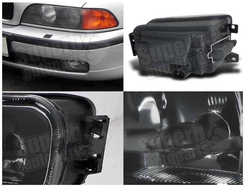 For 1997-2000 BMW E39 528i 540i Driving Fog Lights Z3 Bumper Lamps Black | eBay
