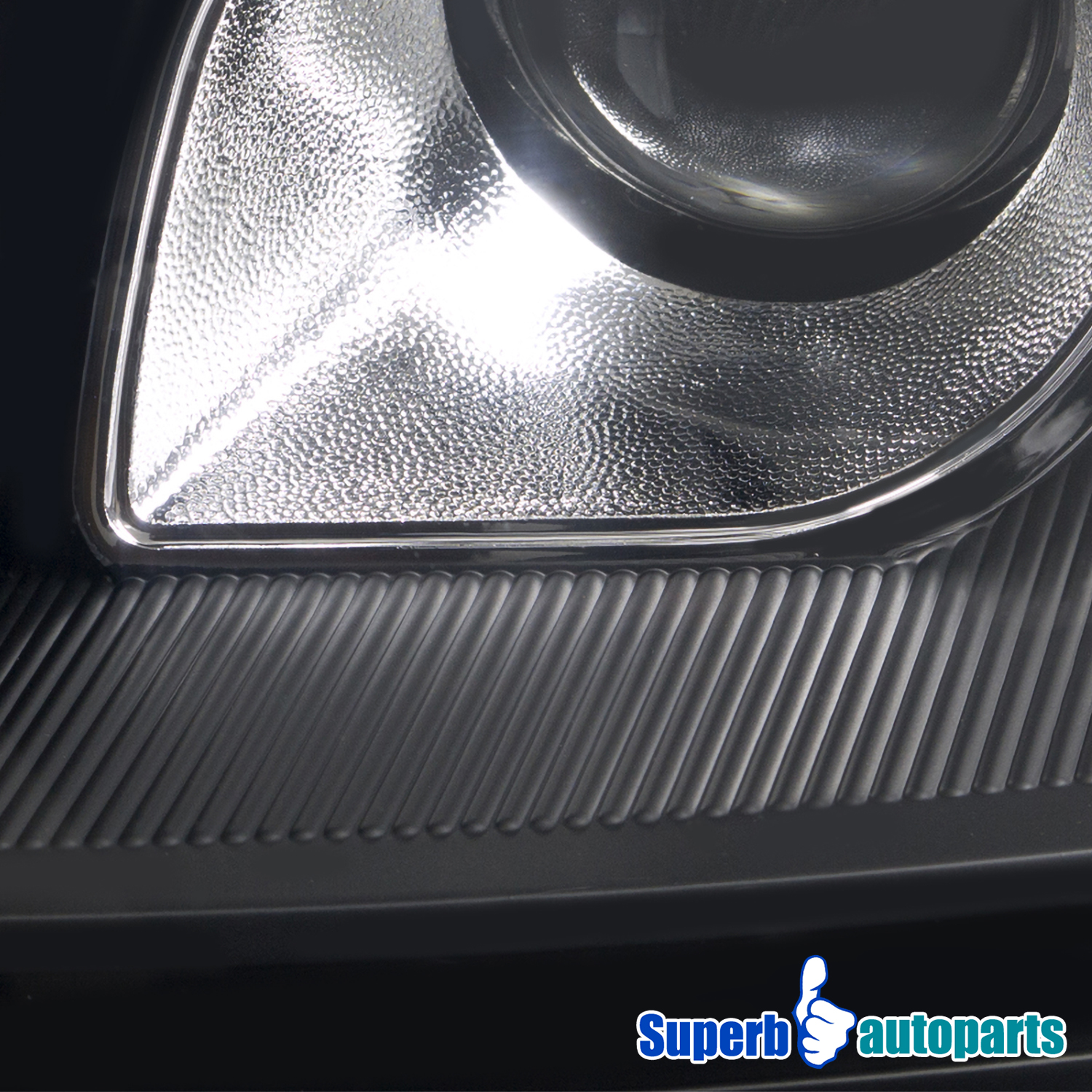 Black LED Strip Projector Headlights For Mercedes W220 S320 S500 S600 1998-2006 – Halogen – Carpartsinnovate