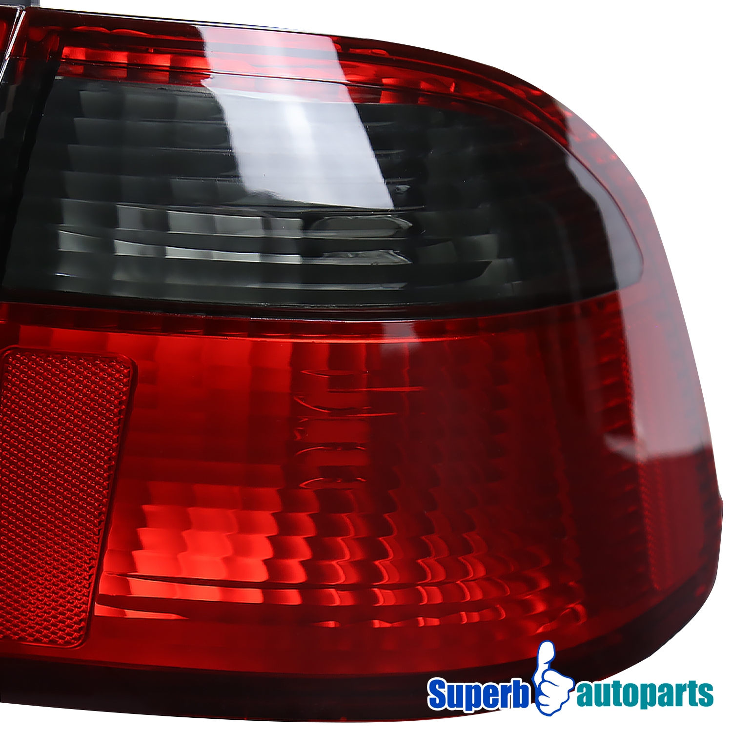 For 1999-2000 Honda Civic 4 Door Sedan Red Smoke Tail Lights Turn