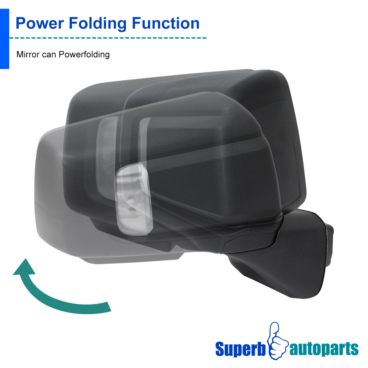 K Source® 63019H - Passenger Side Power View Mirror (Heated - View #4